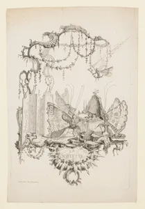 The Toilet (La Toilette), from Essai de Papilloneries Humaines par Saint Aubin