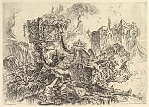The Tomb of Nero, from "Grotteschi" (Grotesques) by Giovanni Battista Piranesi|Giovanni Bouchard