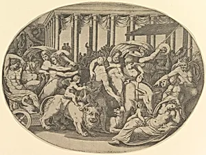 The Triumph of Bacchus by Giorgio Ghisi|Perino del Vaga (Pietro Buonaccorsi)|Anonymous, Italian?, 16th century