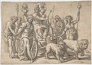 The Triumph of Cybele, after Paolo Fiammingo's 'Triumph of Earth' by Hans Friedrich Schorer|Paolo Fiammingo