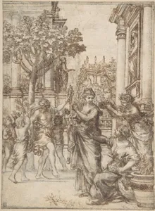 The Triumph of Nature Over Art (design for an engraving of 'De Florum Cultura')