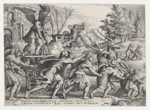 The Triumph of Time on Fame, from "The Triumphs of Petrarch"