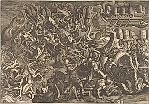 The Trojans repulsing the Greeks