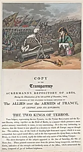 The Two Kings of Terror by Thomas Rowlandson|Napoléon Bonaparte|Rudolph Ackermann, London