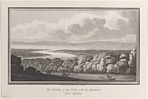 The Union of the Wye with the Severn from Chepstow, from "Remarks on a Tour to North and South Wales, in the year 1797" by W. Wigstead|John Hill|Thomas Rowlandson|Henry Wigstead