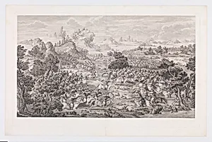 The Victory of Khorgos by Jean Denis Attiret|Jacques Philippe Le Bas|Charles Nicolas Cochin II