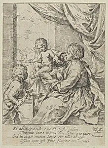The Virgin and Child at a table with the young John the Baptist, after Reni by Guido Reni|Anonymous, 17th century|Anthony Bonenfant