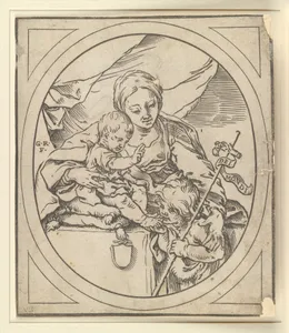 The Virgin and Child with the Chirst Child blessing the young John the Baptist