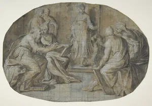 The Virgin and Saint Joseph find Jesus Disputing with the Doctors in the Temple
