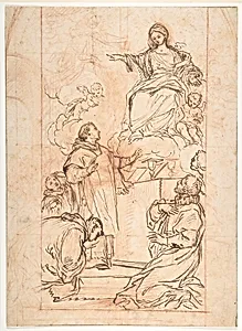 The Virgin Appearing at Mass