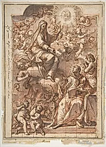 The Virgin Appearing to St. Bernard of Clairvaux by Niccolò Ricciolini