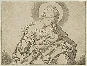 The Virgin holding the infant Christ, after Reni by Guido Reni|Anonymous, 17th century