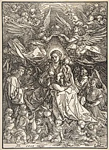 The Virgin Surrounded by Many Angels by Albrecht Dürer