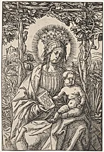 The Virgin with a Book in an Arbor