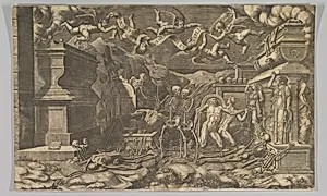 The Vision of Ezekiel by Giorgio Ghisi|Giovanni Battista Bertano|Cristoforo Bianchi