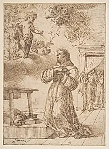 The Vision of Saint Anthony of Padua by Vicente Salvador Gómez