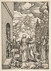 The Visitation, from The Life of the Virgin by Albrecht Dürer