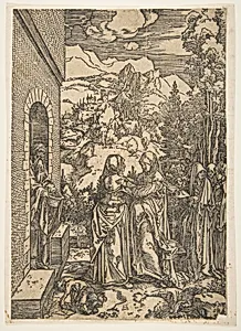 The Visitation, from The Life of the Virgin (copy) by Albrecht Dürer