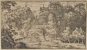 The Watermill at the Foot of the Mountain by Allart van Everdingen