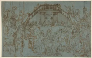 The Wedding Feast at Cana (after Paolo Veronese) by Federico Zuccaro (Zuccari)|Maerten de Vos|Paolo Veronese (Paolo Caliari)