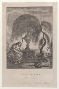 The Weeping Willow with hidden silhouettes of the Royal family