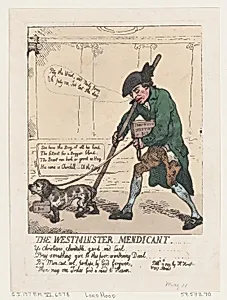 The Westminster Mendicant by Thomas Rowlandson|Sir Cecil Wray|Hannah Humphrey