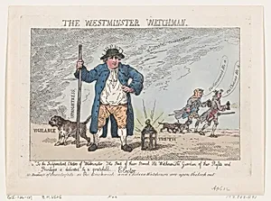 The Westminster Watchman by Sir Cecil Wray|Samuel Hood, 1st Viscount Hood|Thomas Rowlandson|Charles James Fox