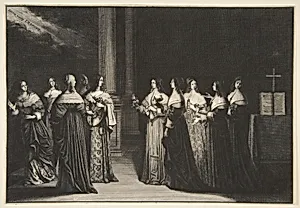 The Wise Virgins Refuse Oil to the Foolish Virgins by Abraham Bosse