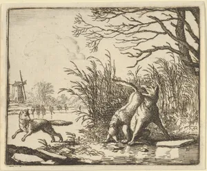 The Wolf Accuses Renard Once Again from Hendrick van Alcmar's Renard The Fox