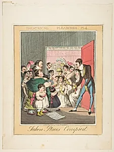 Theatrical Pleasures, Plate 4: Taken Places Occupied by Theodore Lane|Thomas McLean