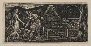 Thenot and Colinet Lead Their Flocks Together, from Thornton's "Pastorals of Virgil"