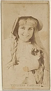 Theresa Vaughn, from the Actors and Actresses series (N45, Type 8) for Virginia Brights Cigarettes by Allen & Ginter
