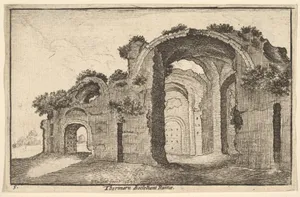 Thermaru diocletiani Ruinae (Baths of Diocletian), from "Roman Ruins"