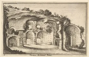 Thermaru diocletiani Ruinae (Baths of Diocletian), from "Roman Ruins"