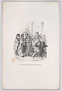 "They began at once their frightful charivari." from the Little Miseries of Human Life by J. J. Grandville|Paul-Emile-Daurand Forgues|Henri Fournier