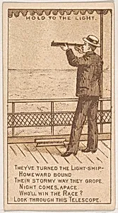 They've Turned the Light-Ship Homeward Bound..., from the Magic Changing Cards series (N223) issued by Kinney Tobacco Company by Kinney Brothers Tobacco Company