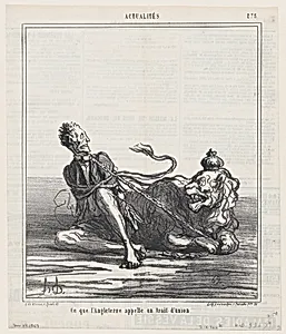This is what England calls a joint union, from 'News of the day,' published in Le Charivari, December 28, 1867 by Honoré Daumier|Arnaud de Vresse|Destouches