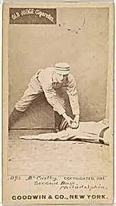 Thomas Francis Michael "Tommy" McCarthy, 2nd Base, Philadelphia, from the Old Judge series (N172) for Old Judge Cigarettes by Goodwin & Company