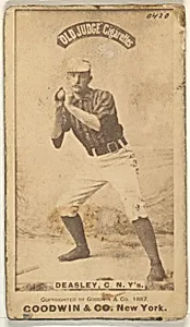Thomas H. "Pat" Deasley, Catcher, New York, from the Old Judge series (N172) for Old Judge Cigarettes by Goodwin & Company