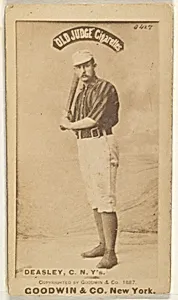 Thomas H. "Pat" Deasley, Catcher, New York, from the Old Judge series (N172) for Old Judge Cigarettes by Goodwin & Company
