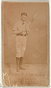 Thomas Turner, Center Field, Minneapolis, from the Old Judge series (N172) for Old Judge Cigarettes by Goodwin & Company