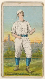 Thompson, Right Field, Detroit, from the Gold Coin series (N284) for Gold Coin Chewing Tobacco