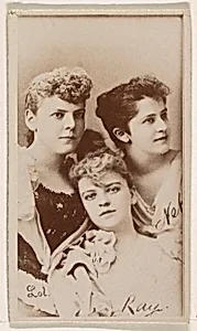 Three actresses, from the Actresses series (N245) issued by Kinney Brothers to promote Sweet Caporal Cigarettes by Kinney Brothers Tobacco Company