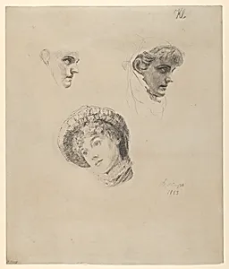 Three Studies of Heads of Women