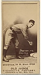 Timothy J. Brosnan, 2nd Base, Sioux City Corn Huskers, from the Old Judge series (N172) for Old Judge Cigarettes by Goodwin & Company