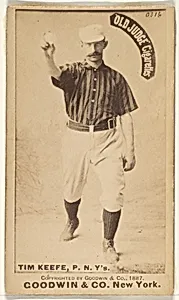 Timothy John "Tim" Keefe, Pitcher, New York, from the Old Judge series (N172) for Old Judge Cigarettes by Goodwin & Company