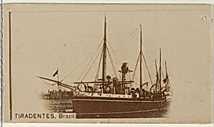 Tiradentes, Brazil, from the Famous Ships series (N50) for Virginia Brights Cigarettes by Allen & Ginter