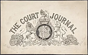 Title page design for "The Court Journal"