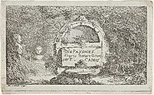 Title page for "Ten Landscapes"