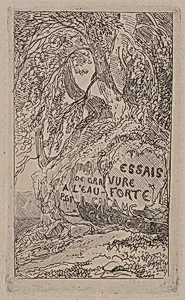 Title page for "Trials at Etching"